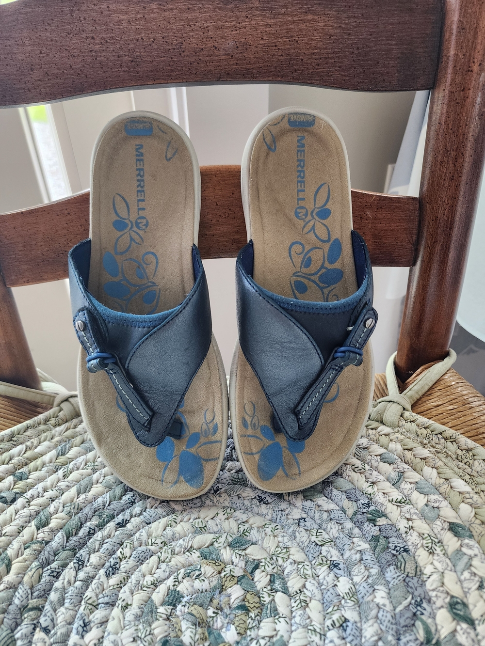 Merrell Women's Grace Lavish Flip-Flops in navy blue - Sz 7